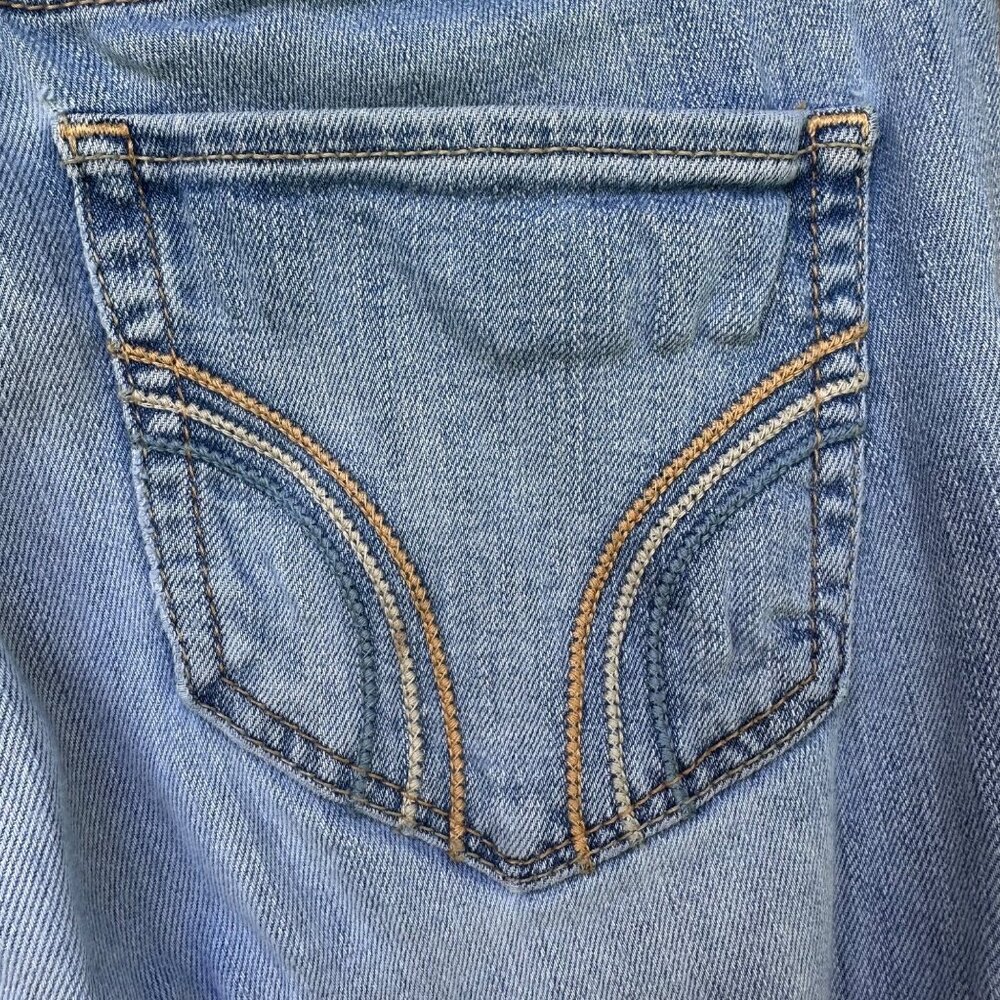 Hollister Light Blue High Rise Lightly Distressed Skinny Jeans Size 5 - Picture 13 of 13